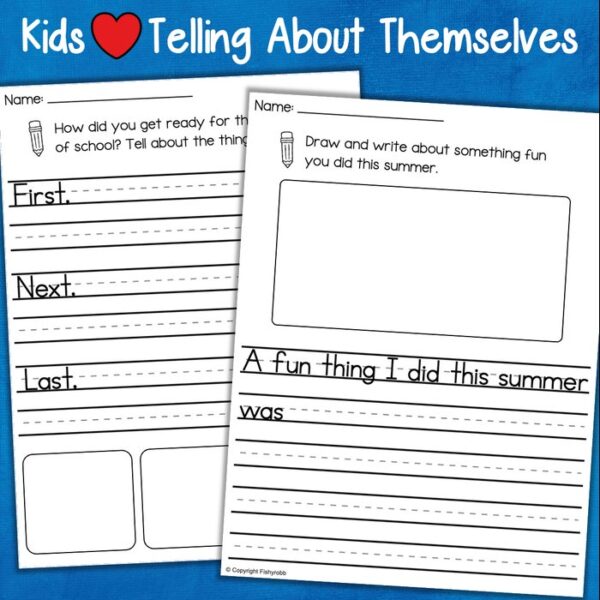 back to school writing activities